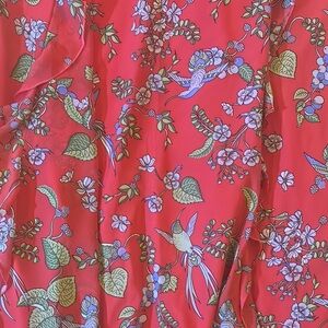 Nanette Lepore Red Floral Maxi Dress